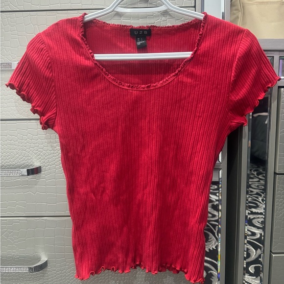 red top w stripey pattern - Picture 1 of 1